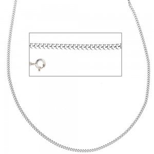 Panzerkette 925 Sterling Silber 2mm 38cm Halskette Kette Silberkette Federring