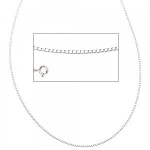 Venezianerkette 925 Sterling Silber 1,2mm 38cm Halskette Kette Silberkette
