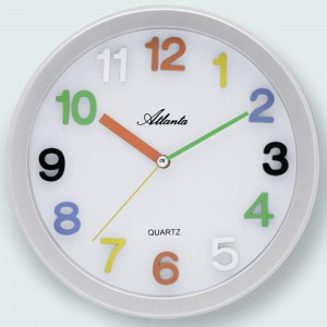 Wanduhr für Kinder weiß bunt Kinderwanduhr Kinderzimmer