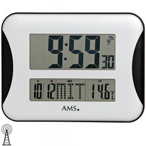 Wanduhr Tischuhr Funk digital mit Datum Thermometer Weckfunktion Wecker