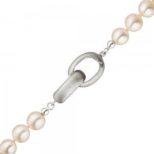 Kettenschließe Schließe 925 Sterling Silber rhodiniert mattiert Kettenverschluss