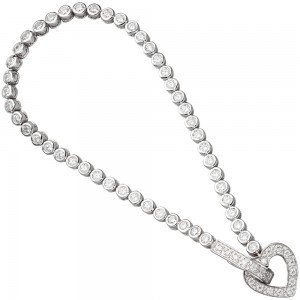 Armband Herz 925 Sterling Silber mit Zirkonia 19cm Silberarmband