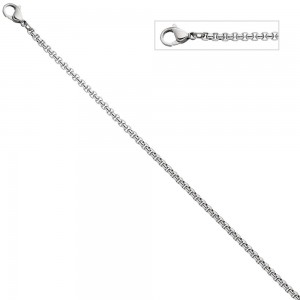 Venezianerkette Edelstahl 3mm 45cm Kette Halskette Karabiner