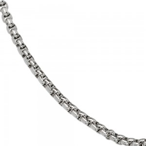 Venezianerkette Edelstahl 3mm 50cm Kette Halskette Karabiner