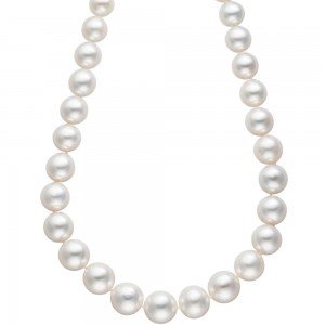Collier Perlenkette Südsee Perlen 45cm Verschluss 585 Gold Halskette Kette