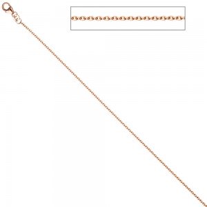 Ankerkette 333 Rotgold 1,4mm 42cm Gold Halskette Kette Rotgoldkette Karabiner