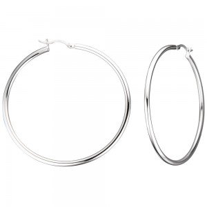 Creolen rund 925 Sterling Silber Ohrringe Silberohrringe Silbercreolen