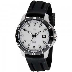 JOBO Herren Armbanduhr Quarz Analog Edelstahl Datum Herrenuhr