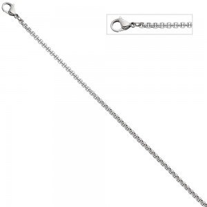 Venezianerkette Edelstahl 3mm 45cm Kette Halskette Karabiner