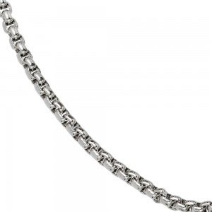 Venezianerkette Edelstahl 3mm 50cm Kette Halskette Karabiner