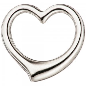 Anhänger Herz Schwingherz 585 Weißgold Herzanhänger Weißgoldherz