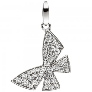 Anhänger Schmetterling 333 Gold Weißgold 39 Zirkonia Wwißgoldanhänger