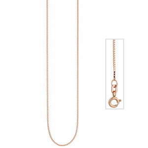 Venezianerkette 925 Silber rotgold vergoldet 0,8mm 42cm Kette Halskette