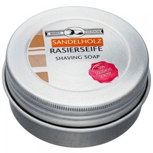 Golddachs Rasierseife Aluminium-Dose SANDELHOLZ
