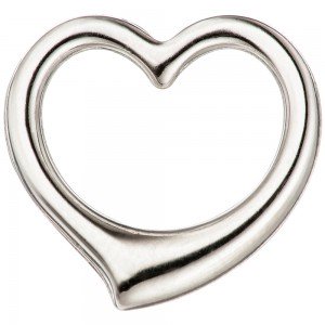 Anhänger Herz Schwingherz 585 Weißgold Herzanhänger Weißgoldherz