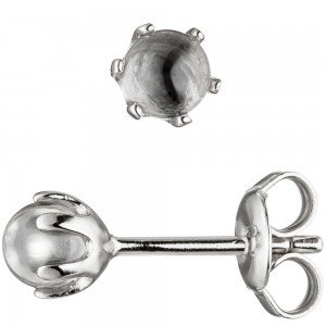 Ohrstecker 925 Sterling Silber 2 Zirkonia Ohrringe Silberohrringe