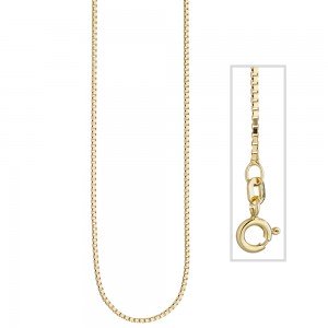 Venezianerkette 925 Sterling Silber gold vergoldet 1,3mm 45cm Kette Halskette