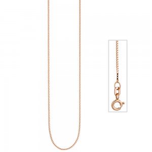 Venezianerkette 925 Silber rotgold vergoldet 0,8mm 42cm Kette Halskette