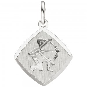 Anhänger Sternzeichen Schütze 925 Sterling Silber matt Sternzeichenanhänger