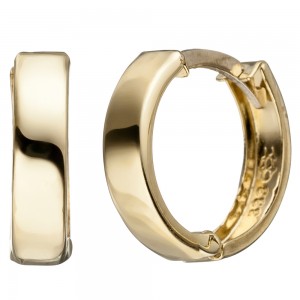 Creolen rund 333 Gelbgold Ohrringe Goldcreolen Goldohrringe