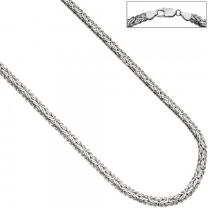 Königskette oval 925 Sterling Silber 45cm Kette Halskette Silberkette Karabiner