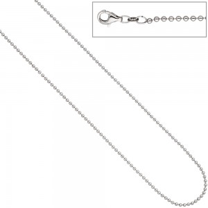 Kugelkette 925 Silber 2,0mm 45cm Kette Halskette Silberkette Karabiner