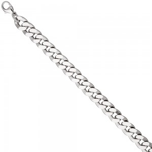 Panzerarmband 925 Sterling Silber diamantiert 23cm Armband Silberarmband