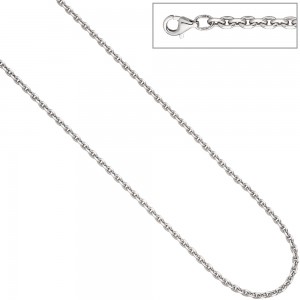 Ankerkette 925 Silber diamantiert 3,4mm 45cm Kette Halskette Silberkette