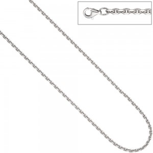 Ankerkette 925 Silber diamantiert 3,4mm 55cm Kette Halskette Silberkette