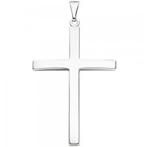 Anhänger Kreuz schmal 925 Silber Kreuzanhänger Silberanhänger Silberkreuz