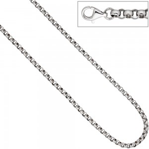 Erbskette 925 Sterling Silber 4,5mm 45cm Kette Halskette Silberkette Karabiner