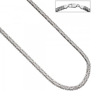Königskette oval 925 Sterling Silber 45cm Kette Halskette Silberkette Karabiner