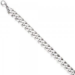 Panzerarmband 925 Sterling Silber diamantiert 23cm Armband Silberarmband