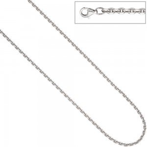 Ankerkette 925 Silber diamantiert 3,4mm 45cm Kette Halskette Silberkette