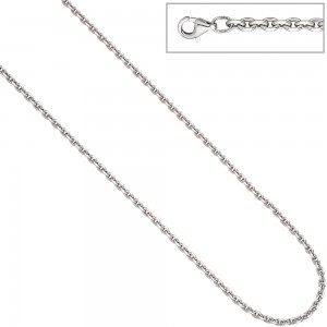Ankerkette 925 Silber diamantiert 3,4mm 50cm Kette Halskette Silberkette