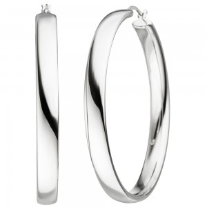 JOBO Creolen 925 Sterlingsilber Ohrringe