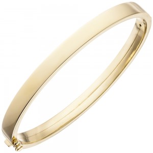 Armreif Armband oval 375 Gelbgold