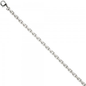 Ankerarmband 585 Weißgold diamantiert 21cm