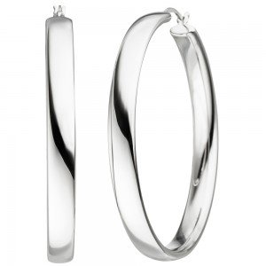 JOBO Creolen 925 Sterlingsilber Ohrringe