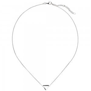 JOBO Collier Halskette mit Anhänger Dreieck 925 Sterlingsilber 46cm Kette
