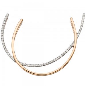 Anhänger 585 Rotgold bicolor 52 Diamanten Brillanten