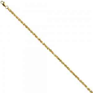 Kordelarmband 585 Gelbgold 21cm