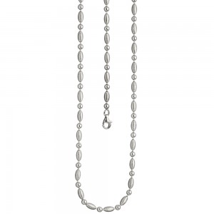 Halskette Kette 925 Sterling Silber mattiert 45cm Karabiner