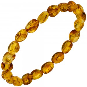 JOBO Armband Bernstein Bernsteinarmband endlos und flexibel