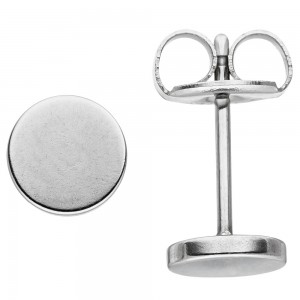 JOBO Ohrstecker Studs 6mm aus Edelstahl Ohrringe