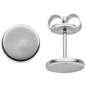 JOBO Ohrstecker Studs 8mm aus Edelstahl Ohrringe