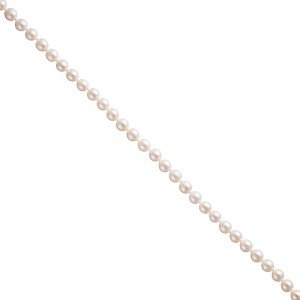Akoya Perlen Schnur weiß leicht barock Durchmesser ca. 6-6,5mm ohne Schließe