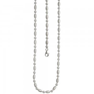 Halskette Kette 925 Sterling Silber mattiert 45cm Karabiner