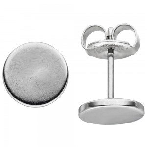 JOBO Ohrstecker Studs 8mm aus Edelstahl Ohrringe