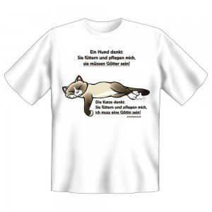 Fun T-Shirt Ein Hund denkt